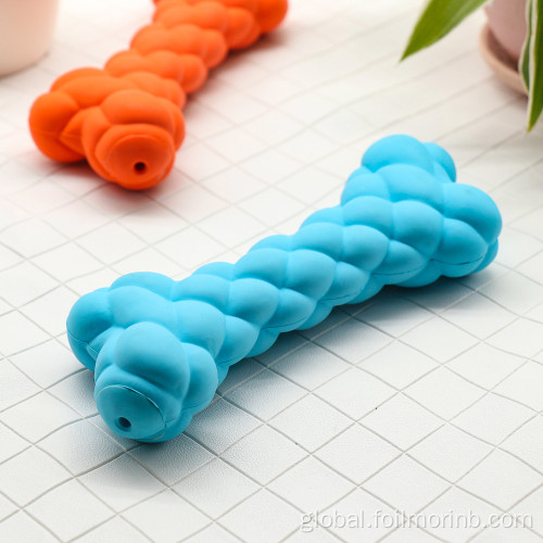 Bone Toys Blue Rubber Dog Chew Toy Manufactory